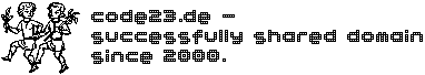 code23.de - successfully shared domain since 2000.